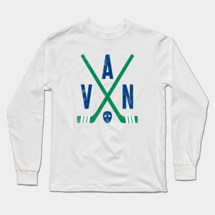 VAN Retro Sticks - White Long Sleeve T-Shirt